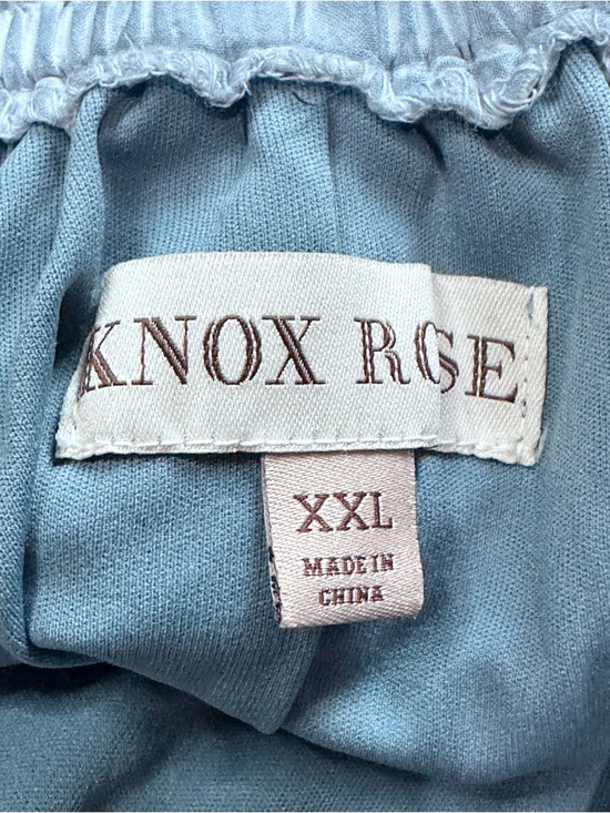 Knox Rose Off The Shoulder Embroidered Eyelet Chambray Dress - Picture 10 of 14